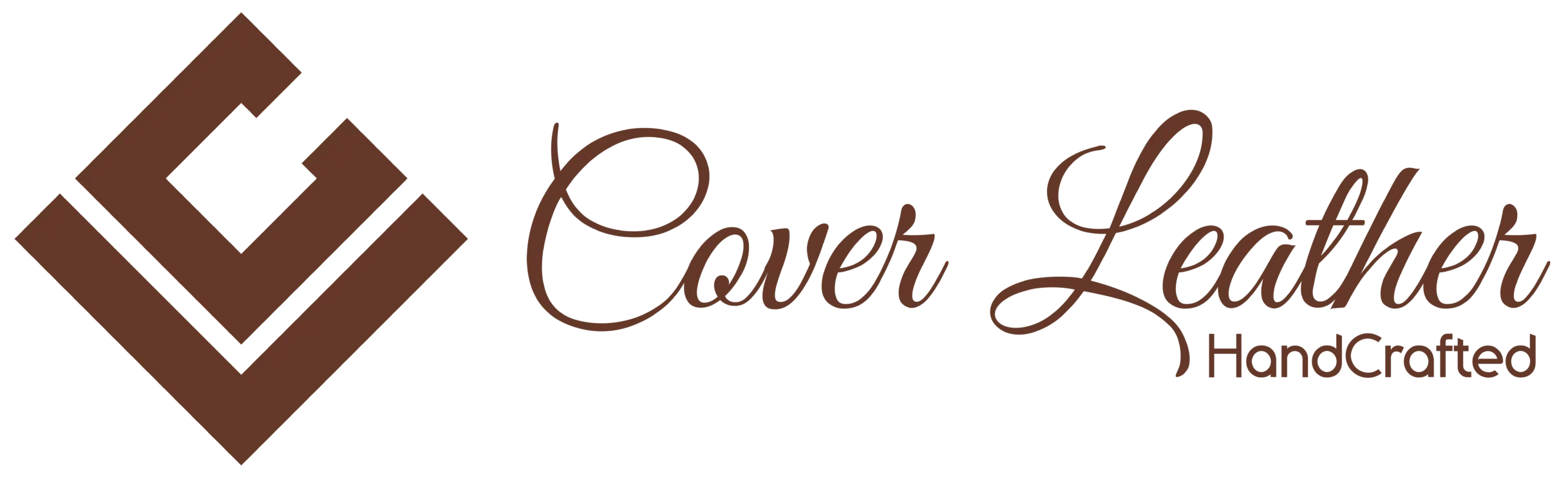CL + Cover Leather - Monogram+Word (Brown)